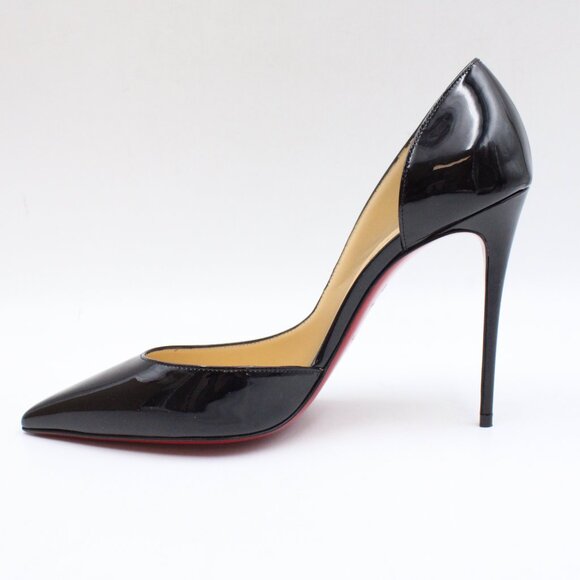 Christian Louboutin Black Patent Leather Heels - Picture 8 of 12